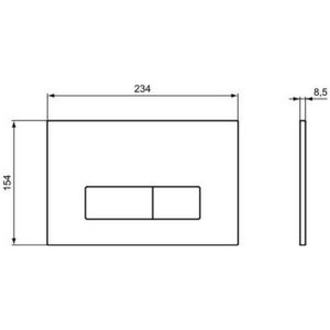 двойной смыв Ideal Standard OLEAS M2 R0121AC-фото1