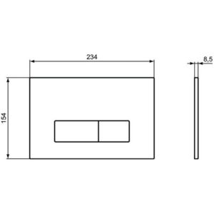 Механическая панель смыва Ideal Standard OLEAS M2 SmartFlush R0122JG-фото2