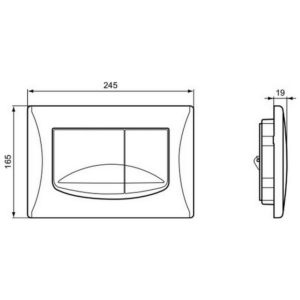 Механическая панель смыва Ideal Standard SOLEA M2 R0109AA-фото2