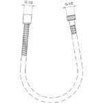 Металлический шланг для душа 1800 мм Ideal Standard METALFLEX A2427AA-фото2