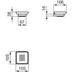 Мыльница Ideal Standard CONCA T4508AA-фото2