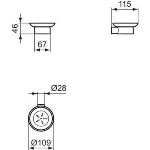 Мыльница Ideal Standard CONCA T4509A5-фото2