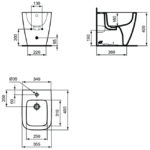 Напольное пристенное биде Ideal Standard i.life S T459501-фото2