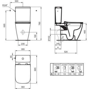 Напольный унитаз-компакт Ideal Standard Ideal Standard i.life B T5348HY микролифт-фото2