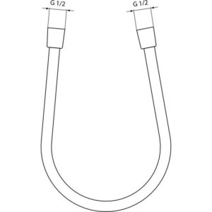 Пластиковый шланг для душа 1250 мм Ideal Standard A3306XG-фото3