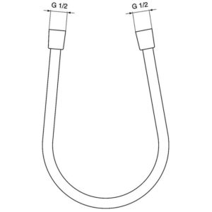 Пластиковый шланг для душа 1750 мм Ideal Standard IDEALFLEX A4109GN-фото4
