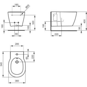 Подвесное биде Ideal Standard CONNECT E7997MA-фото2