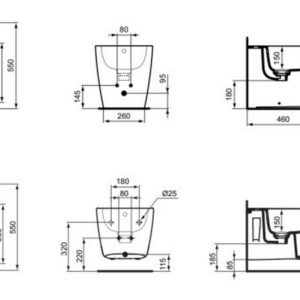 Подвесное биде Ideal Standard DEA T5098MA-фото2
