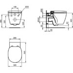 Подвесной унитаз Ideal Standard CONNECT AquaBlade E047901-фото7