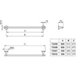 Полотенцедержатель 30 см Ideal Standard DOLCE VITA T5512A5-фото4