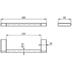Полотенцедержатель 350 мм Ideal Standard CONNECT N1385AA-фото3