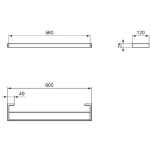Полотенцедержатель двойной Ideal Standard CONCA T4500A5-фото2