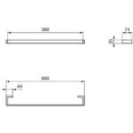 Полотенцедержатель Ideal Standard CONCA T4498A2-фото2