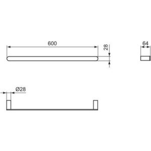 Полотенцедержатель Ideal Standard CONCA T4499A2-фото2