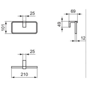 Полотенцедержатель Ideal Standard CONCA T4502A2-фото2
