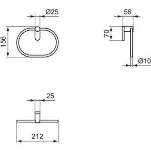 Полотенцедержатель Ideal Standard CONCA T4503A2-фото2