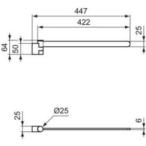 Полотенцедержатель Ideal Standard CONCA T5394A5-фото2
