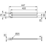Полотенцедержатель Ideal Standard CONCA T5395AA-фото2