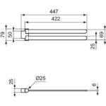 Полотенцедержатель Ideal Standard CONCA T5396XG-фото2