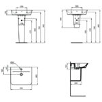 Полупьедестал для раковины Ideal Standard CONNECT AIR E074801-фото8