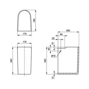 Полупьедестал для раковины Ideal Standard CONNECT E797501-фото5