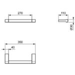 Поручень 35 см Ideal Standard CONNECT A9159AA-фото4