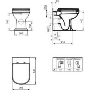 Приставной унитаз Ideal Standard CALLA E222501-фото2