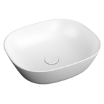 Раковина накладная 45 см Plural 7810B401-1083 цвет матовый белый-фото1