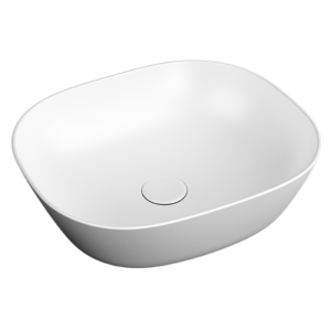 Раковина накладная 45 см Plural 7810B401-1083 цвет матовый белый-фото1