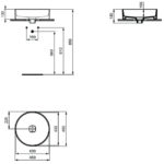 Раковина накладная 45x45 Ideal Standard STRADA II T295901 цвет белый — изображение 2
