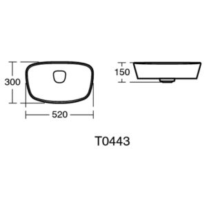 Раковина накладная (52х30) Ideal Standard DEA T044301-фото6