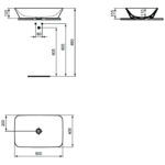 Раковина накладная 60x40 Ideal Standard CONNECT AIR E034801 цвет белый — изображение 2