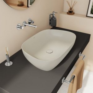 Раковина накладная чаша 63 см Outline Recycled 7993B066-0016 цвет матовый тауп-фото2