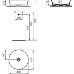 Раковина накладная Ideal Standard IPALYSS E1398X8-фото4