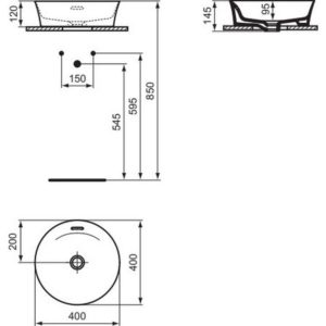 Раковина накладная Ideal Standard IPALYSS E141301-фото4