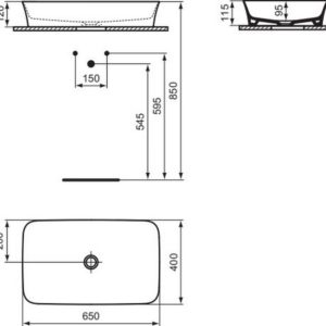 Раковина накладная Ideal Standard IPALYSS E1886X8-фото4