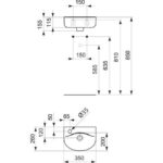 Раковина подвесная (35х26) Ideal Standard CONNECT E7914MA-фото4