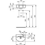 Раковина подвесная (35х26) Ideal Standard CONNECT E7915MA-фото4