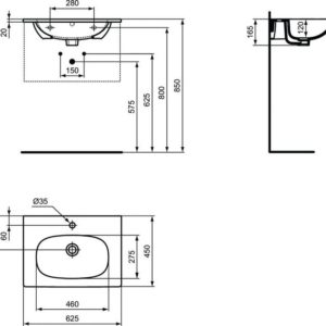 5х45) Ideal Standard TESI T3510V3-фото5