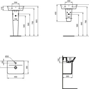 Раковина подвесная Ideal Standard CONNECT AIR E035901-фото4