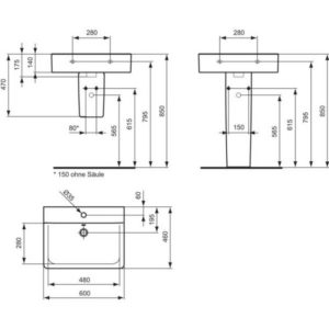 Раковина подвесная Ideal Standard Connect E8103MA-фото4