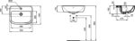 Раковина полувстраиваемая (55х45) Ideal Standard TEMPO T059001-фото4