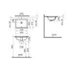Раковина встраиваемая снизу 50 см S20 5474B003-0618 цвет белый-фото5