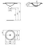 Раковина встраиваемая сверху (48х48) Ideal Standard CONNECT E505301-фото4