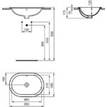 Раковина встраиваемая сверху (55х38) Ideal Standard CONNECT E5047MA-фото4