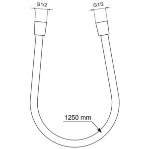 Шланг для душа 1250 мм Ideal Standard IDEALRAIN BE125A5-фото2