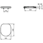Сиденье и крышка для унитаза Ideal Standard CONNECT E712801-фото4