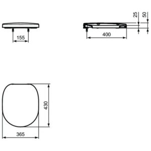Сиденье и крышка для унитаза Ideal Standard CONNECT E712801-фото4