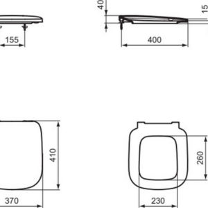 Сиденье и крышка для унитаза Ideal Standard ESEDRA T318601-фото2
