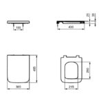 Сиденье и крышка для унитазов Ideal Standard BLEND CUBE T392601 без микролифта-фото2